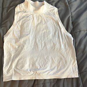 Athleta Cream Sleeveless Tank Top